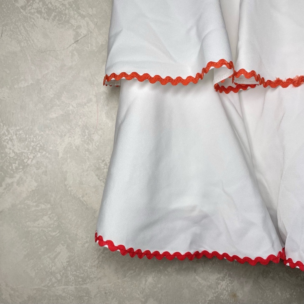 TECE tired ruffle dress with color trim - Picture 5 of 7